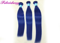 Verdoppeln Sie gezogenes Blau farbige Haar-Erweiterungen für weiblichen Grad 9A