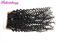 Freies gebleichte Knoten Teil-Spitze-Silk niedriges Spitze-Schließungs-Brasilianer Yaki Haar