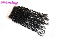 Freies gebleichte Knoten Teil-Spitze-Silk niedriges Spitze-Schließungs-Brasilianer Yaki Haar