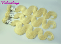 Jungfrau-Körper-Wellen-blondes Haar/färbte Haar-Erweiterungs-Schließungs-brasilianische Menschenhaar-Webart