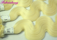 Jungfrau-Körper-Wellen-blondes Haar/färbte Haar-Erweiterungs-Schließungs-brasilianische Menschenhaar-Webart